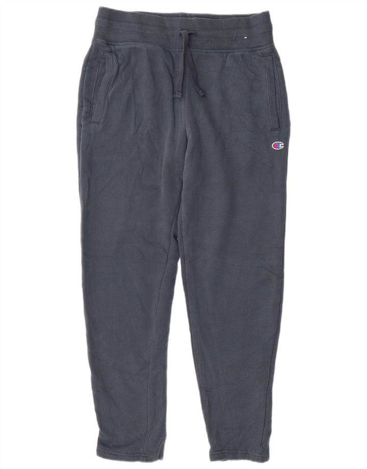 CHAMPION Dame træningsdragt Bukser Joggers UK 10 Small Blue Cotton