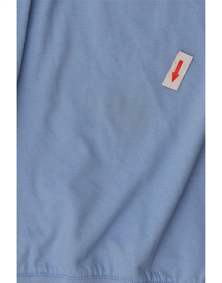 Vintage herre poloshirt XL Blå Colourblock
