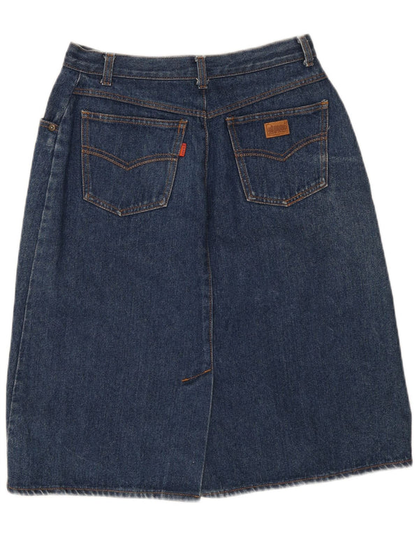 El Paso Dame Højtaljet Denim Nederdel IT 48 XL W30 Blå Bomuld