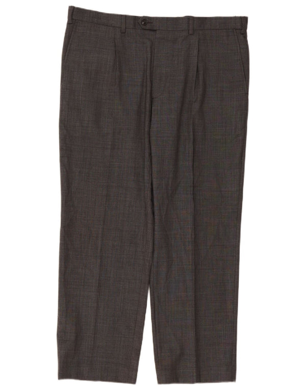 Marks & Spencer Herre Performance Straight Suit Bukser W38 L29 Grå