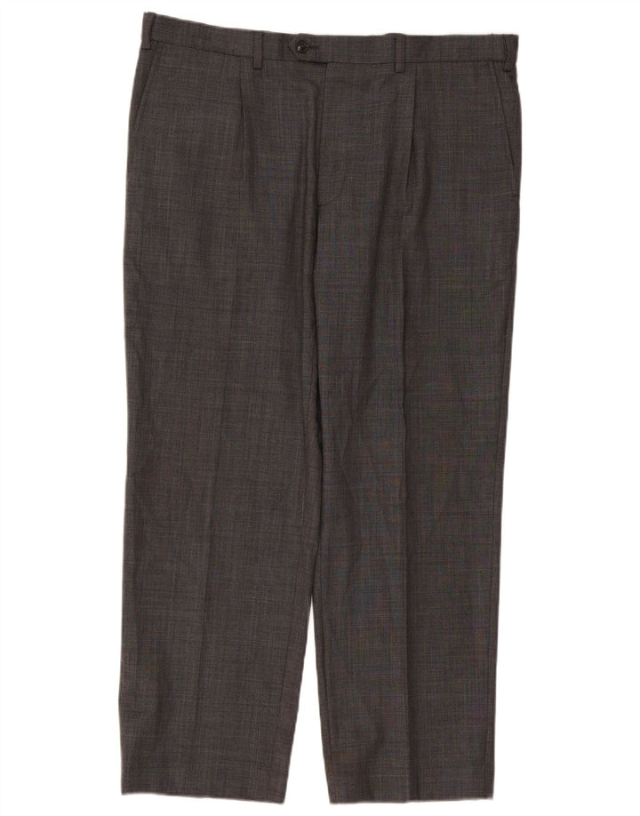 Marks & Spencer Herre Performance Straight Suit Bukser W38 L29 Grå