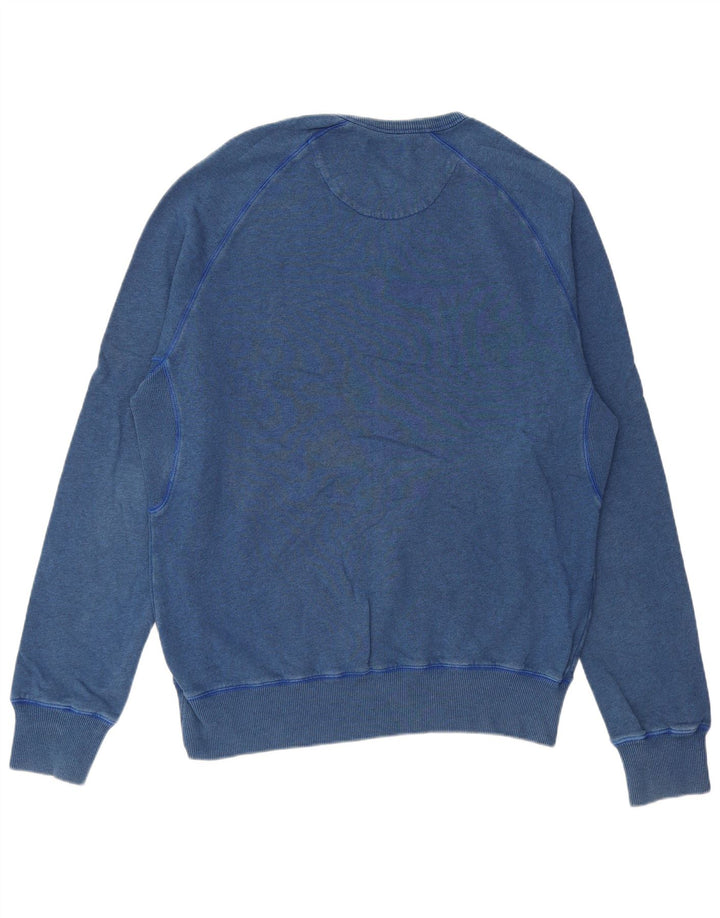 Fred Perry Herre Sweatshirt Jumper Stor Blå Bomuld