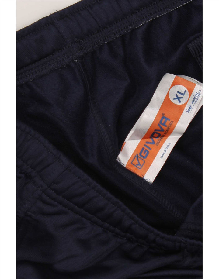 Givova Herre grafisk træningsdragt Bukser Joggers XL Navy Blue Polyester