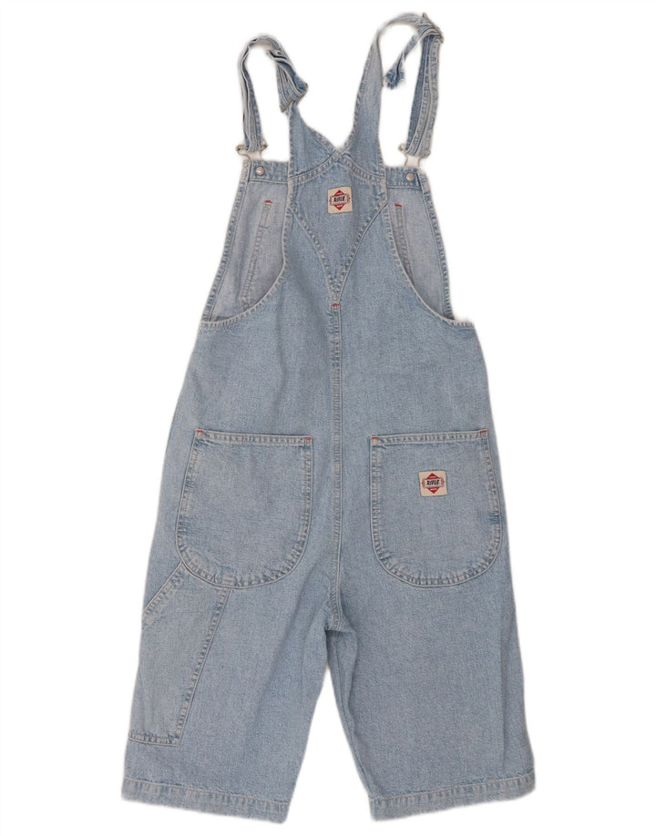 Rifle Dame Dungarees Denim Shorts W26 Small Blue Bomuld