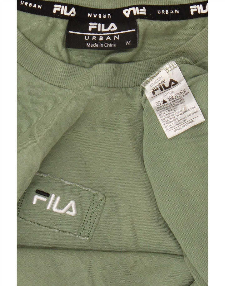 Fila Herre T-Shirt Top Medium Khaki Bomuld