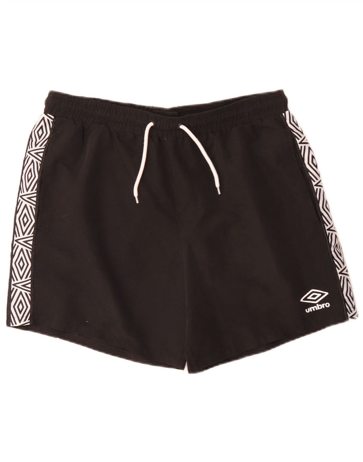 Umbro Herre Grafiske Badeshorts Stor Sort Geometrisk Polyester
