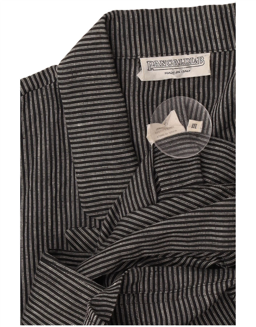 Pancaldi & B Dame Blazer Jacket UK 16 Large Grey Pinstripe
