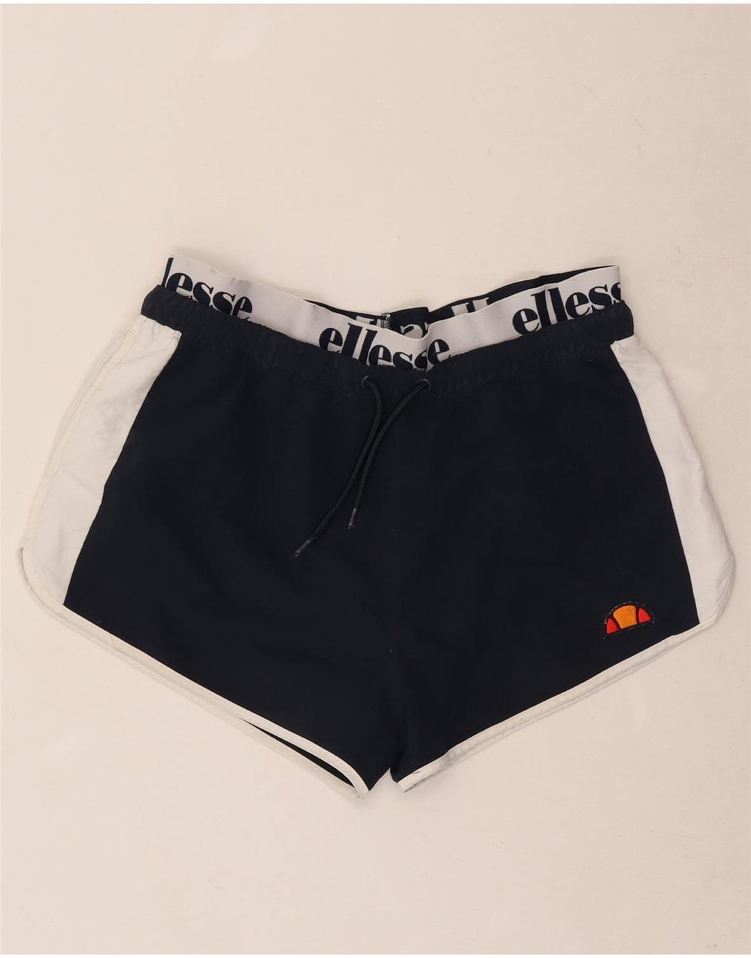 Ellesse Herre grafiske sportsshorts Large Navy Blue Colourblock Polyester