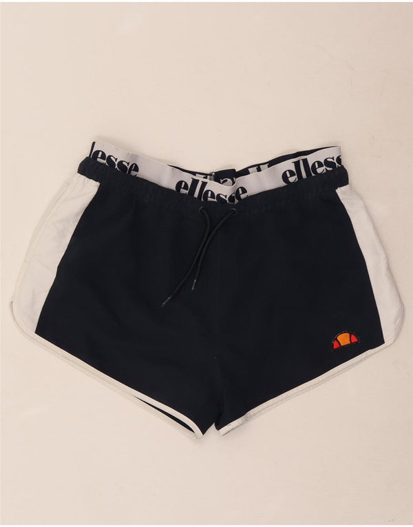 Ellesse Herre grafiske sportsshorts Large Navy Blue Colourblock Polyester