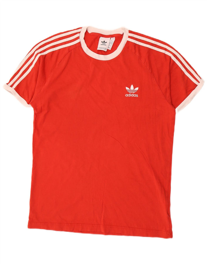 Adidas Herre T-Shirt Top Stor Rød Bomuld