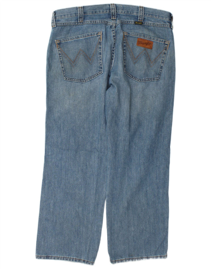 Wrangler Straight Jeans til mænd W36 L30 blå bomuld
