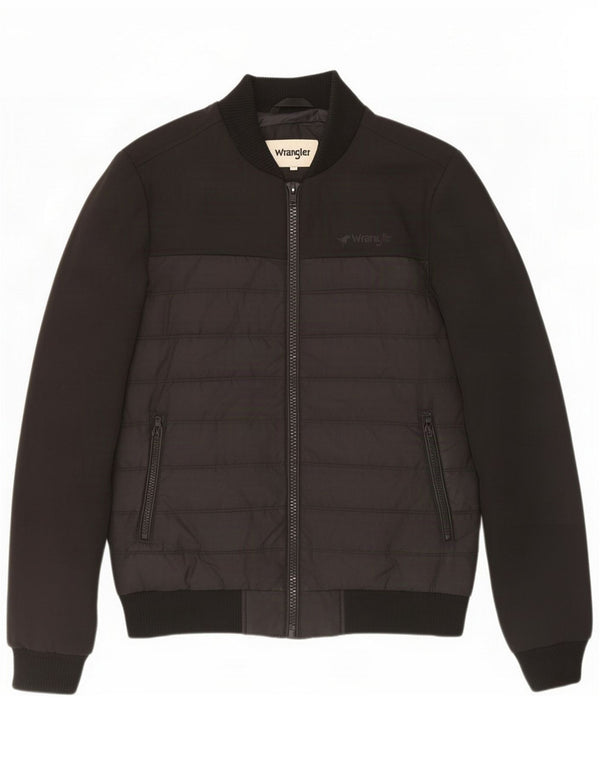 Wrangler Polstret jakke til mænd UK 36 Small Black Colourblock Polyester