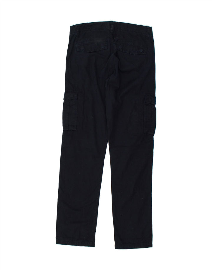 VINTAGE Womens Straight Cargo Trousers IT 46 Large W32 L31  Navy Blue | Vintage Vintage | Thrift | Second-Hand Vintage | Used Clothing | Messina Hembry 