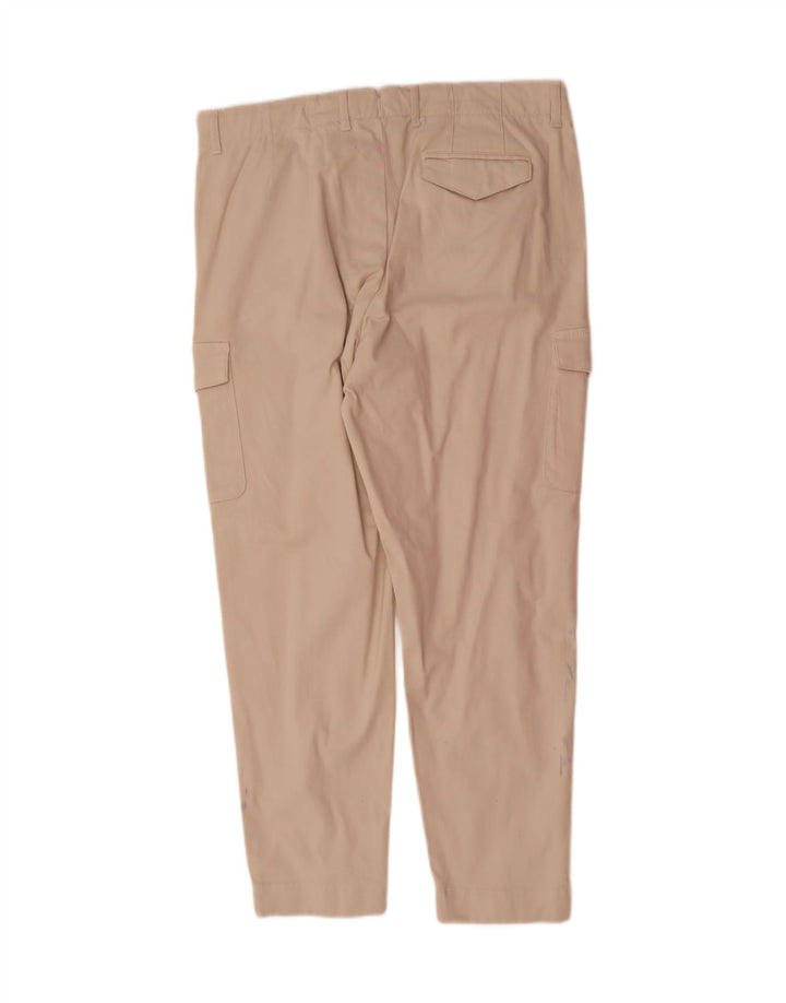 REISS Mens Slim Cargo Trousers W36 L31 Beige Cotton Vintage Reiss and Second-Hand Reiss from Messina Hembry 