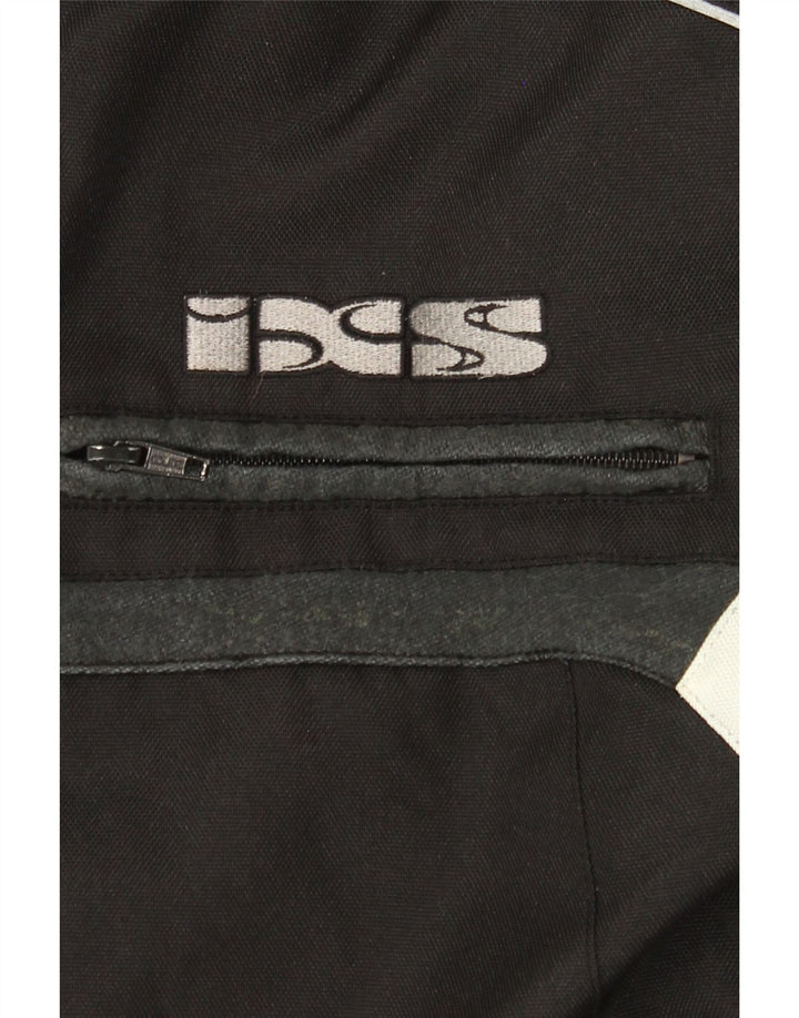 IXS Mens Graphic Racer Jacket UK 40 Large Black Colourblock Polyester Vintage IXS and Second-Hand IXS from Messina Hembry 
