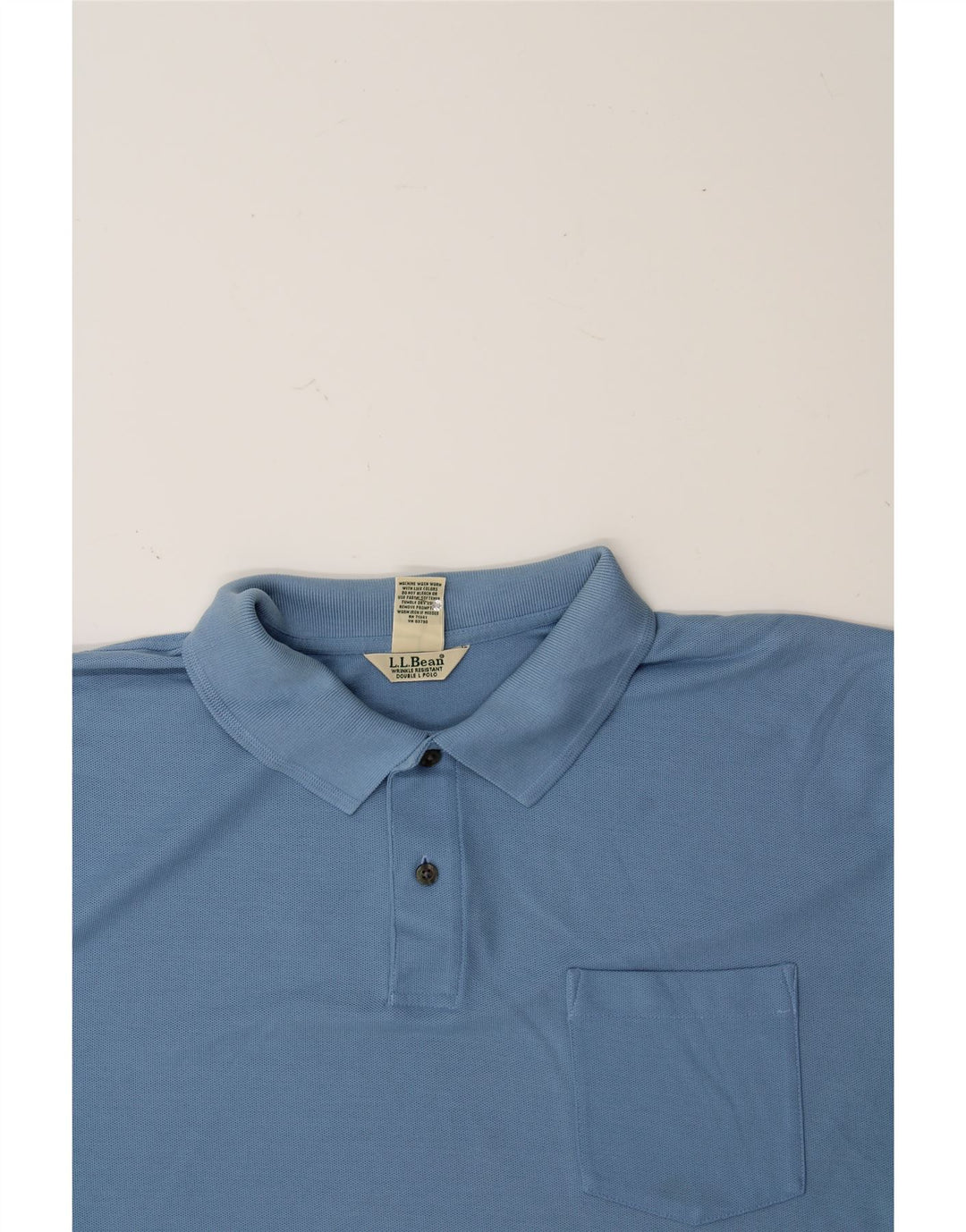 L.L.BEAN Mens Polo Shirt XL Blue Cotton Vintage L.L.Bean and Second-Hand L.L.Bean from Messina Hembry 