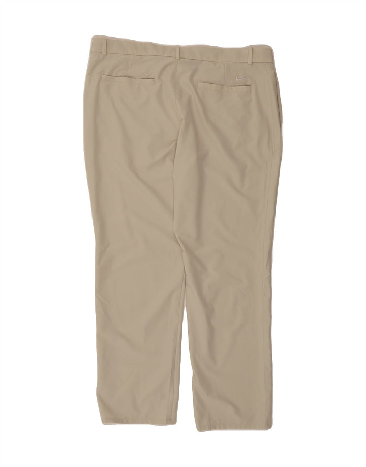 NIKE Mens Straight Chino Trousers W40 L30 Beige Polyester Vintage Nike and Second-Hand Nike from Messina Hembry 