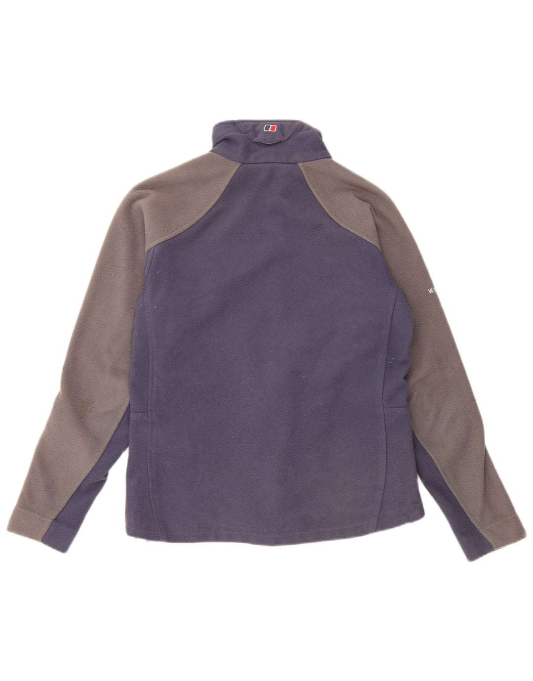 BERGHAUS Womens Fleece Jacket UK 10 Small Navy Blue Colourblock Polyester