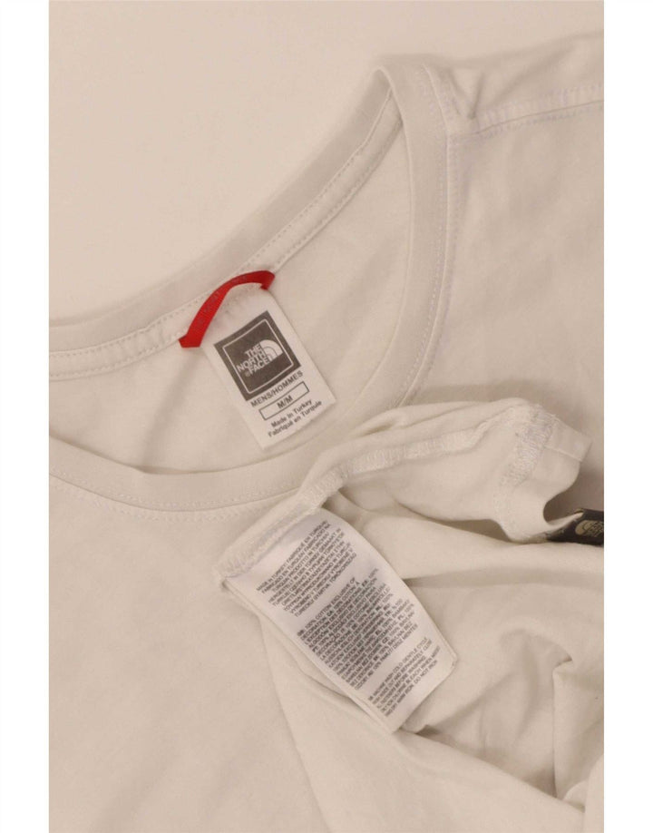 The North Face Herre grafisk T-shirt Top Medium Hvid Bomuld
