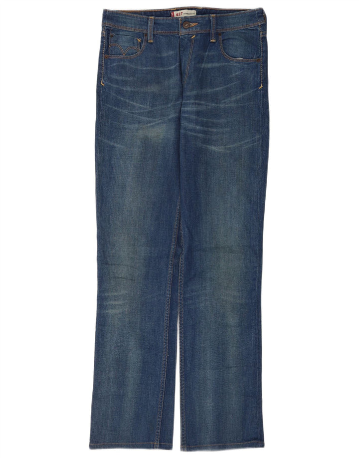 Levi's Dame 627 Straight Jeans W31 L34 Blå Bomuld