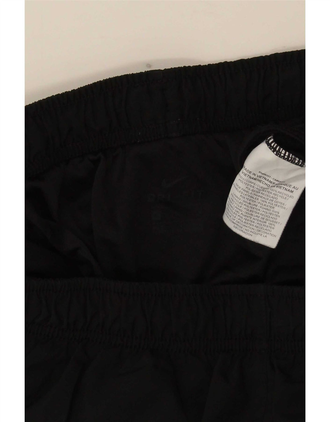 Nike Dame Dri Fit Sport Shorts UK 16 Large Black Polyester