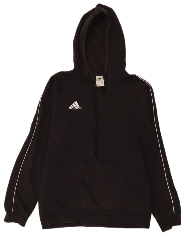 Adidas Herre hættetrøje Jumper Medium Sort Bomuld
