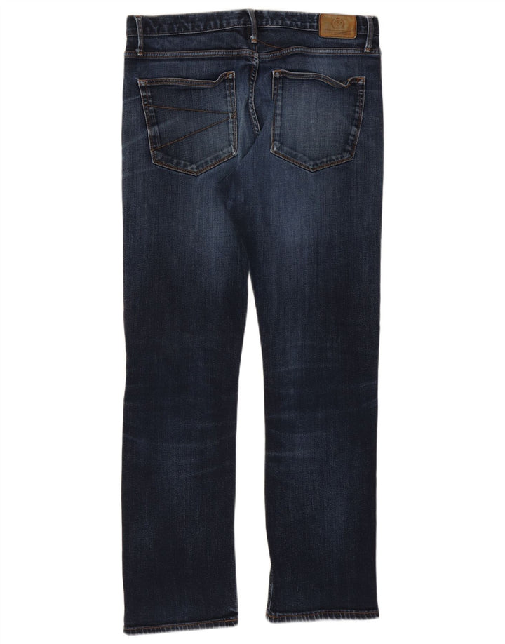 Marks & Spencer Dame Blue Harbor Straight Jeans W36 L31 Marineblå Bomuld