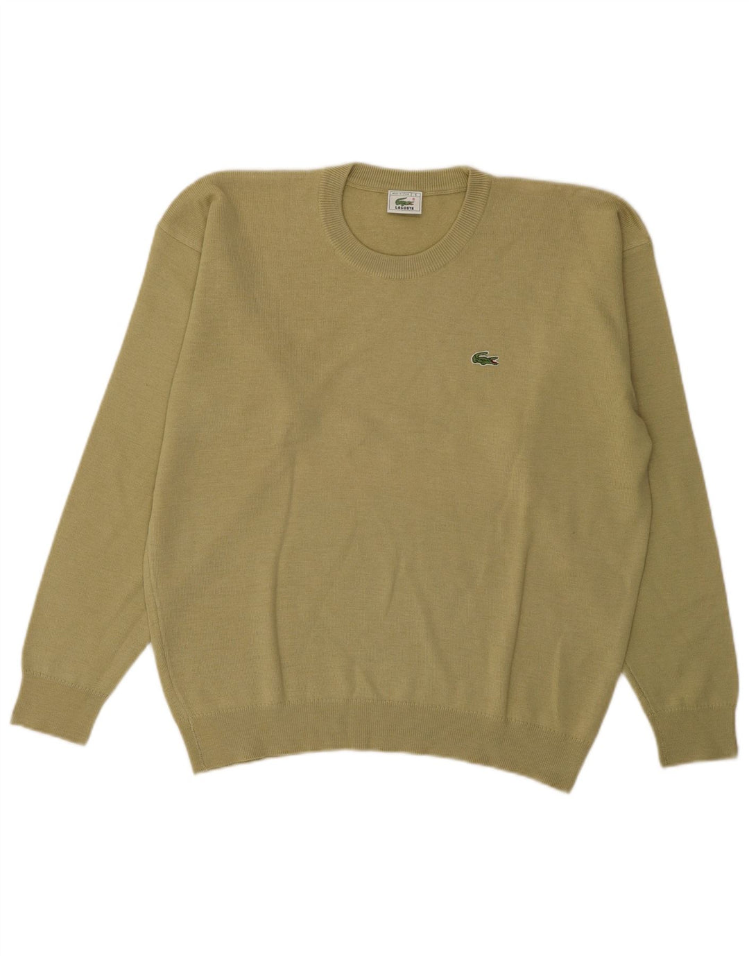 Lacoste Herre trøjetrøje med rund hals str. 6 XL Khakiuld