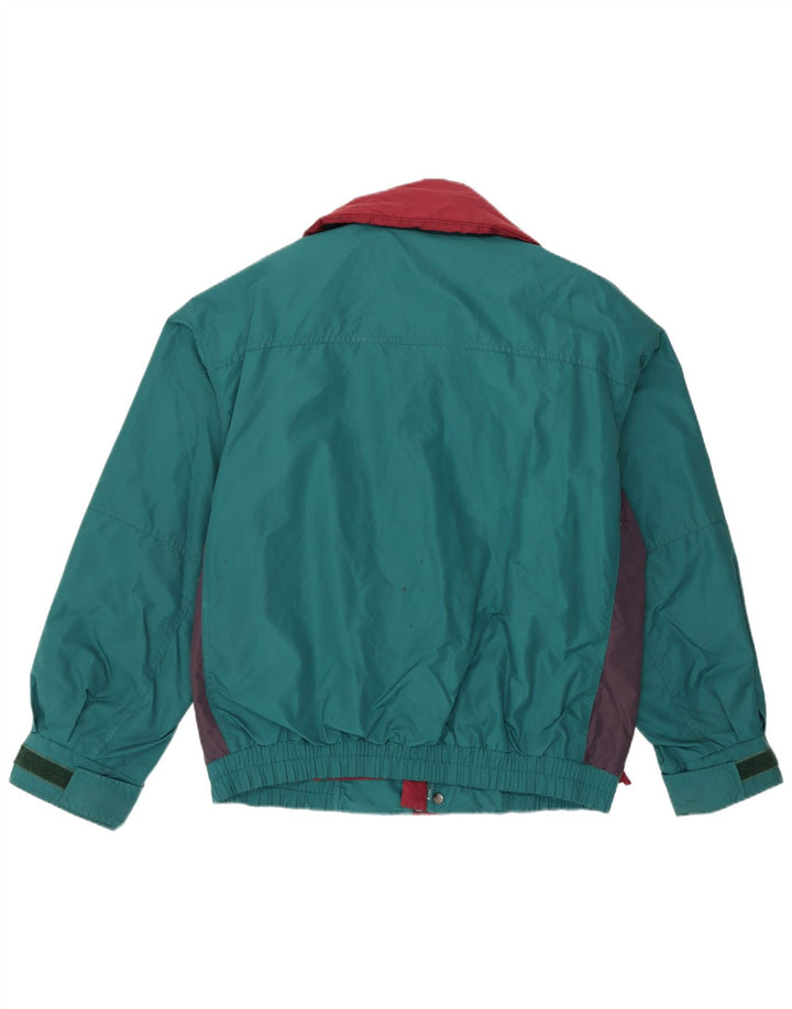 Columbia Herre Windbreaker Jacket UK 38 Medium Green Colourblock Nylon