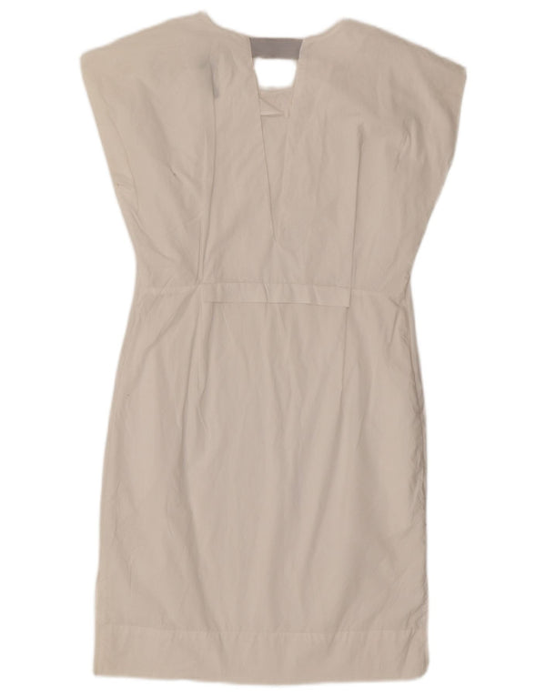 Woolrich Womens Oversized Ærmeløs Shift Dress UK 6 XS Hvid