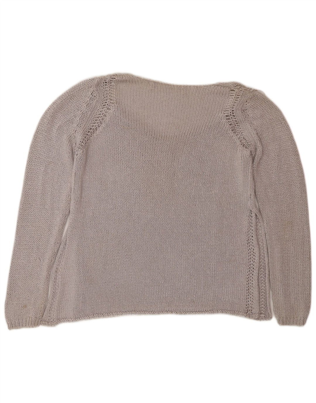 Zara Dame V-hals sweater UK 14 Medium Grå