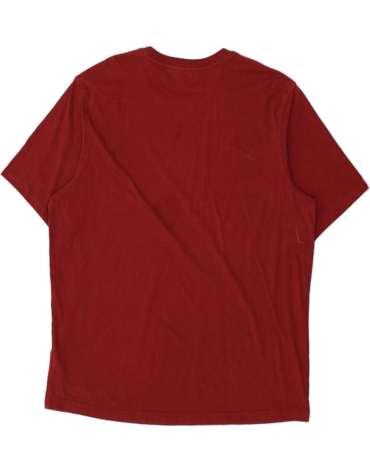 EDDIE BAUER Mens T-Shirt Top XL Red Cotton Vintage Eddie Bauer and Second-Hand Eddie Bauer from Messina Hembry 