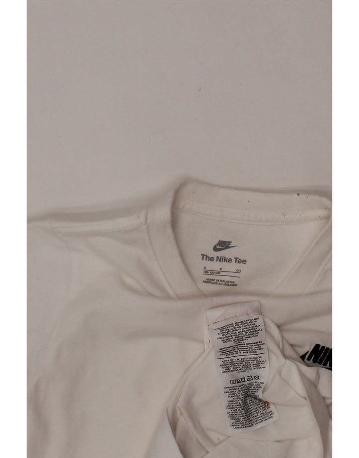 NIKE T-shirt top til drenge 8-9 år Lille hvid bomuld