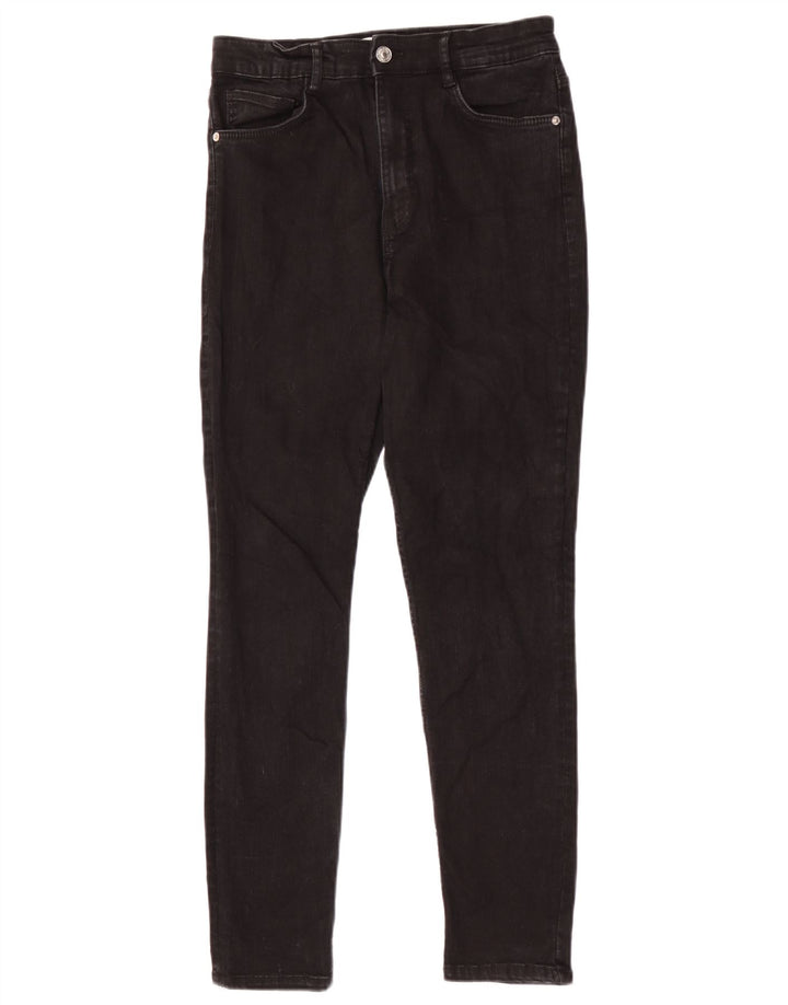 Zara Dame Slim Jeans EU 40 Medium W30 L28 Sort Bomuld