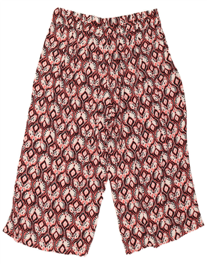 Marks & Spencer Dame Cropped Trousers UK 16 Large W34 L24 Multicolored