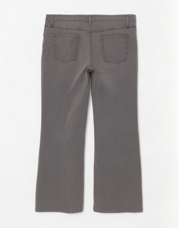 Marks & Spencer Dame Per Una Bootcut Jeans UK 14 Medium W34 L28 Grå