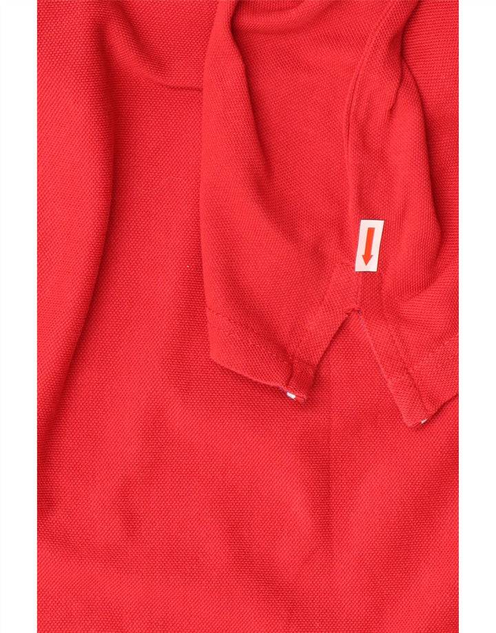 PIERRE CARDIN Mens Polo Shirt 2XL Red Cotton