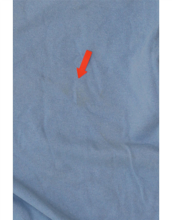 COLUMBIA Herre grafisk T-shirt Top Stor Blå Bomuld