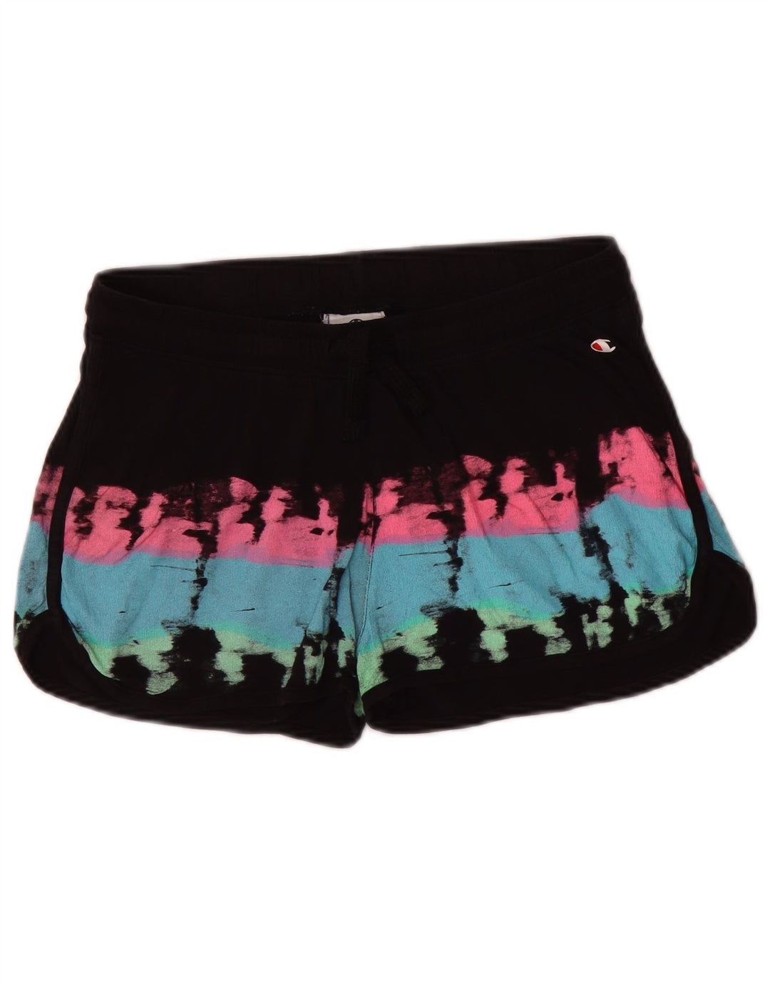CHAMPION piger sportsshorts 15-16 år 2XL Black Tie Dye Bomuld
