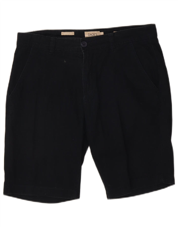 DACK'S Herre Regular Fit Chino Shorts IT 48 Medium W32 Marineblå Bomuld