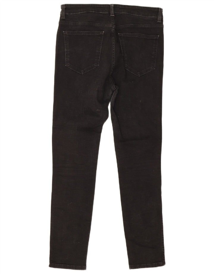 Zara Dame Slim Jeans EU 40 Medium W30 L28 Sort Bomuld