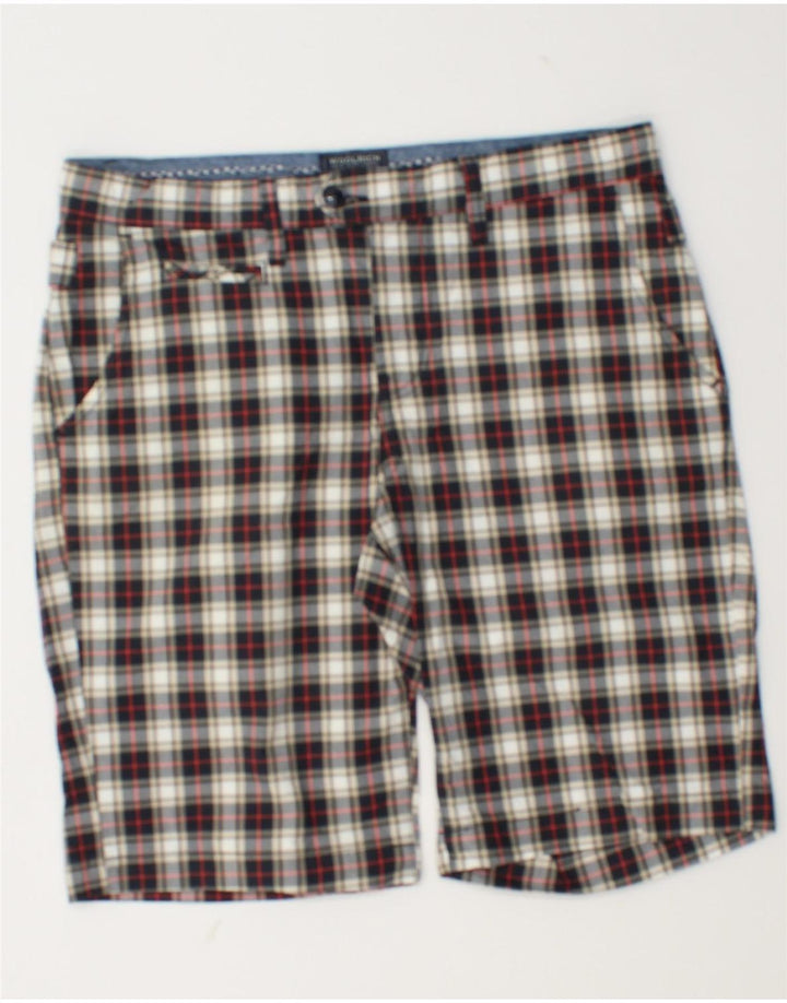 Woolrich Chino Shorts til mænd W31 Medium Flerfarvet ternet bomuld