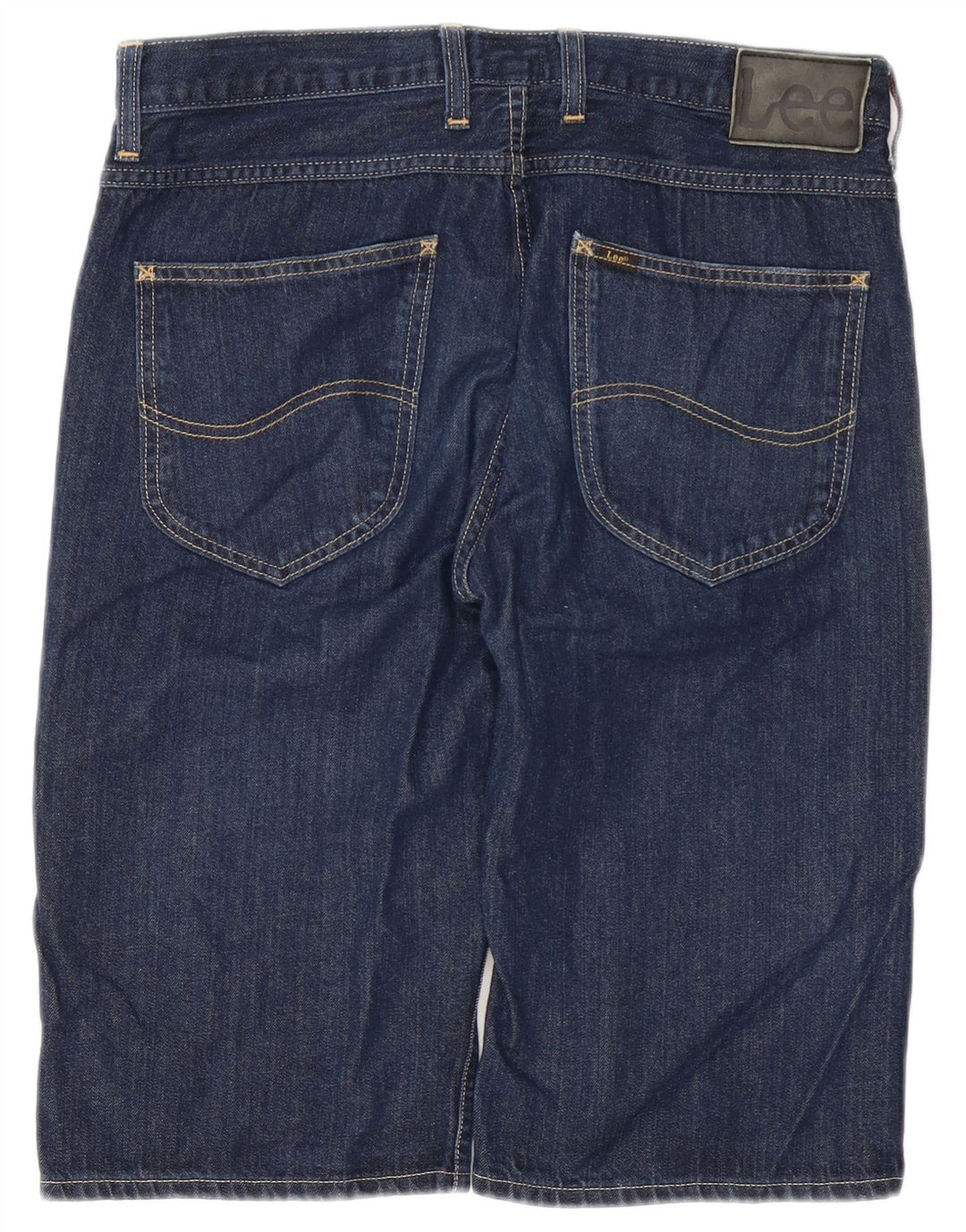Lee Herre 5-lommers korte denimshorts W32 Mellem marineblå bomuld