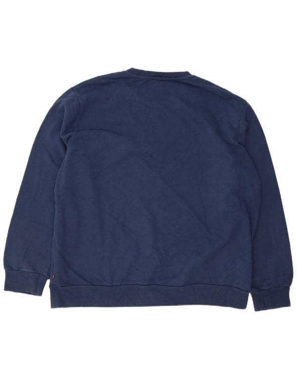 LEVI'S Herre Standard Fit Sweatshirt Jumper XL Marineblå Bomuld