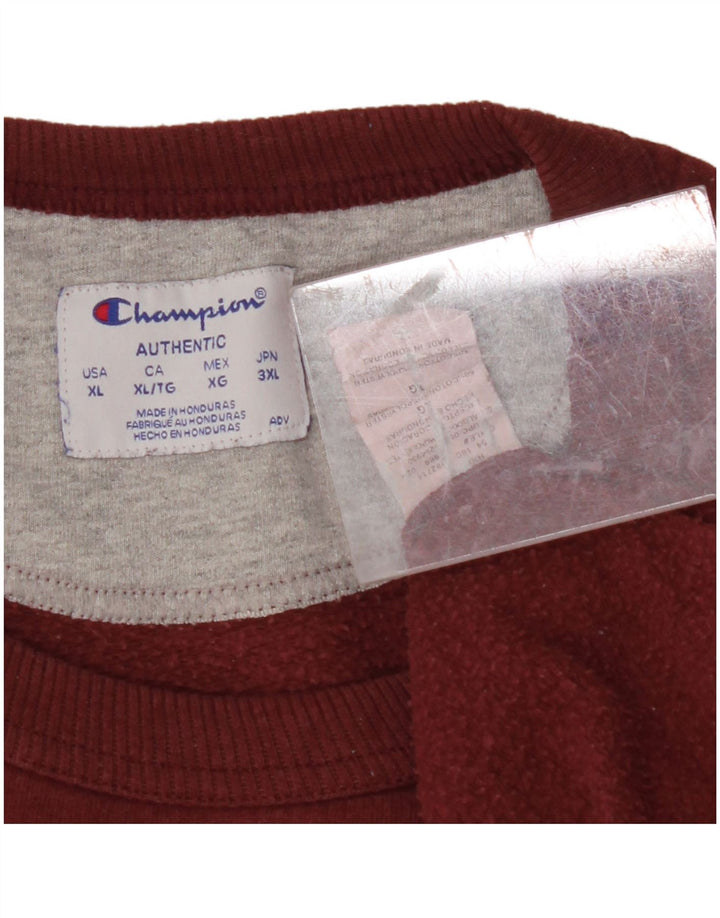 CHAMPION Mens Sweatshirt Jumper XL Burgundy Cotton