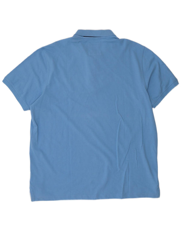 Crew Clothing Herre poloshirt 2XL Blå Bomuld