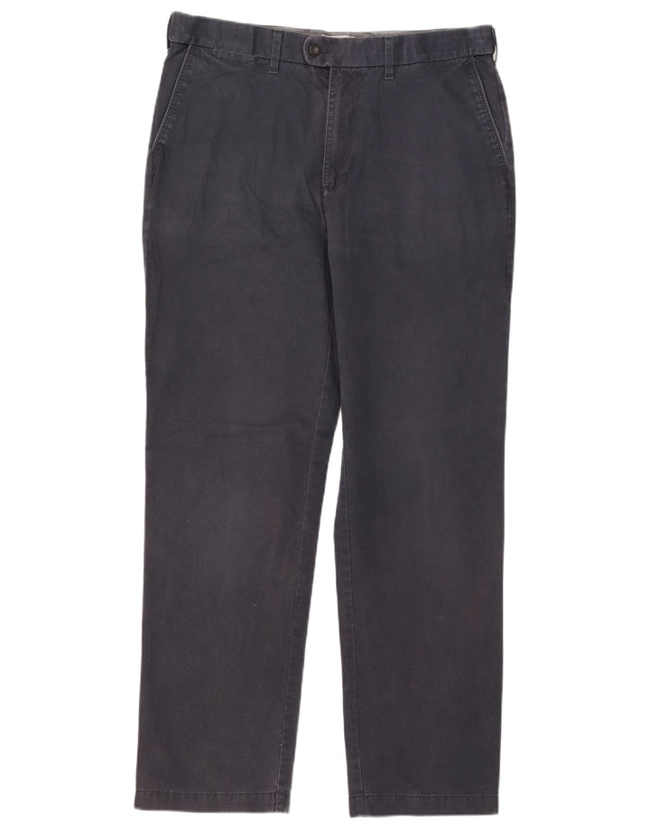 Marks & Spencer Herre Straight Regular Fit Suit Bukser W36 L33 Marineblå