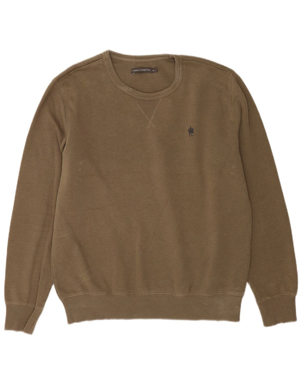 FRANSK FORBINDELSE Herre Sweatshirt Jumper XL Khaki Bomuld