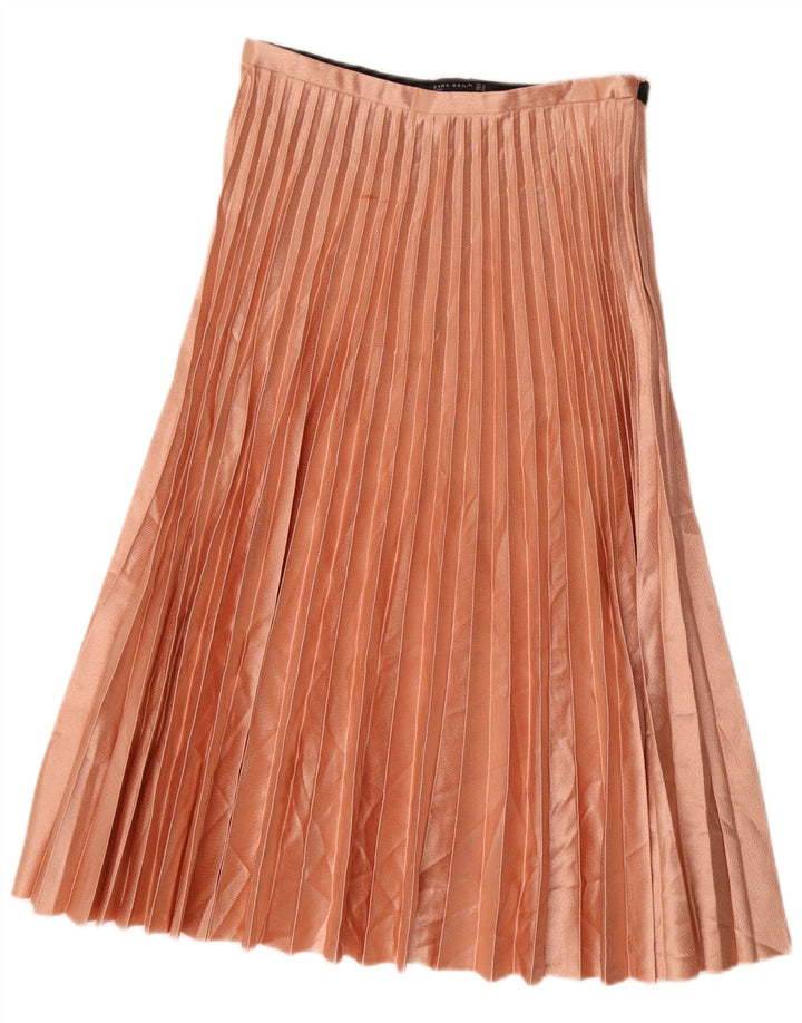Zara plisseret nederdel til kvinder Medium W28 Pink