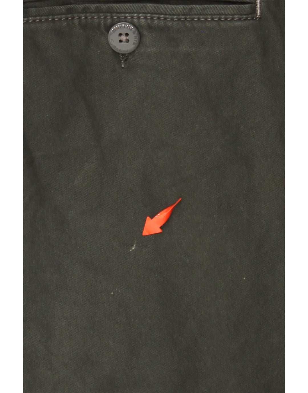 MURPHY & NYE Straight Chino-bukser til mænd W38 L30 Grøn bomuld